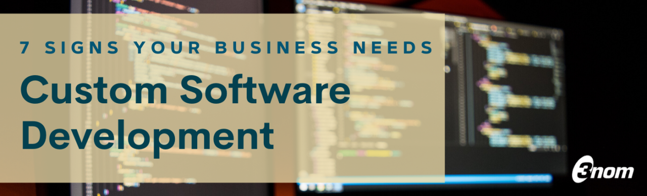 6 Signs Your Business Needs Custom Software Development - 3nom