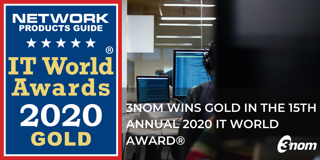 3nom wins Gold in the 15th Annual 2020 IT World Award®